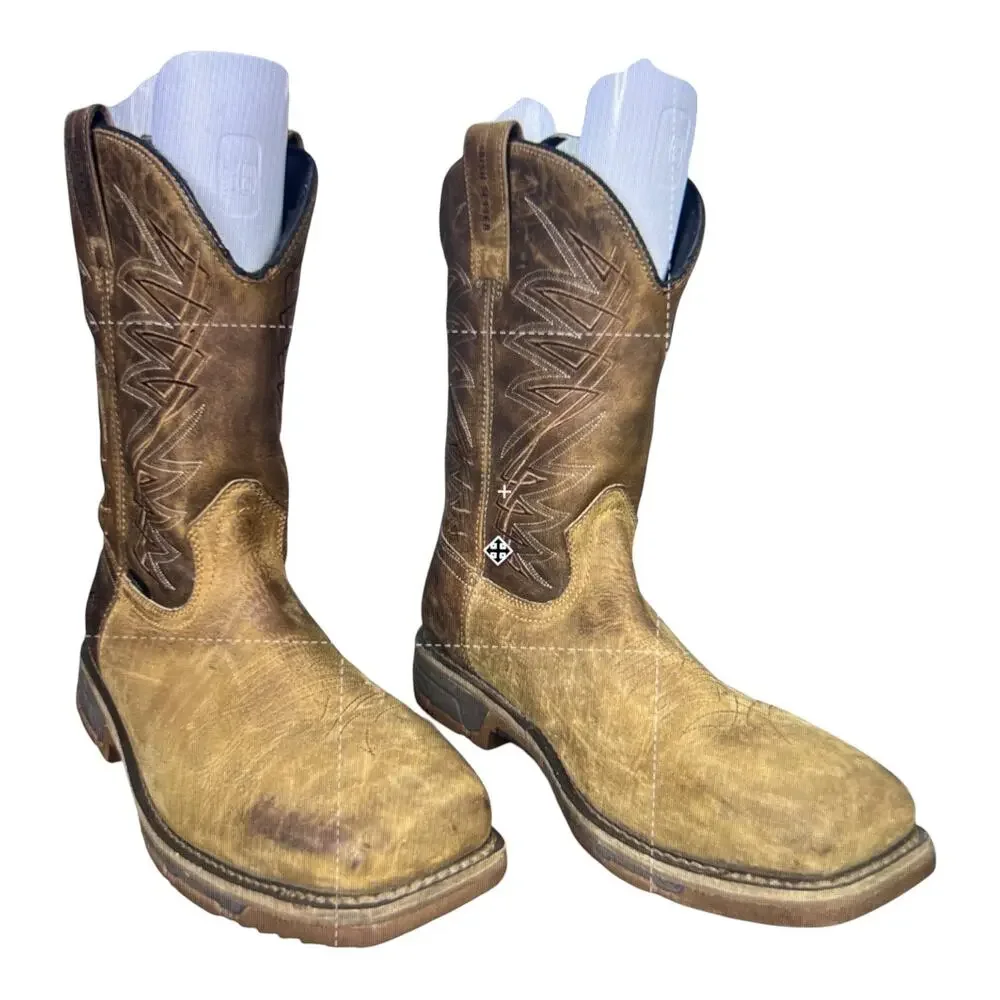 Irish Setter Red Wing Marshall Waterproof Brown Cowboy Work Boots Size 12 E2